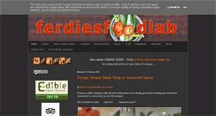 Desktop Screenshot of ferdiesfoodlab.co.uk