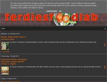 Tablet Screenshot of ferdiesfoodlab.co.uk